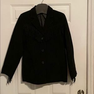 Women’s Genuine Leather Fringe Jacket
